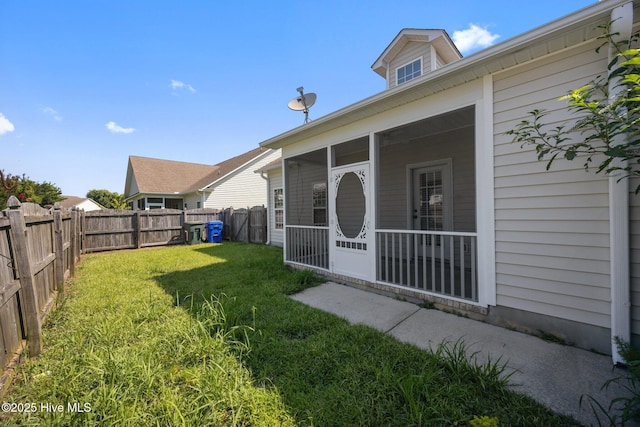 2324 Dovedale Dr Unit B, Greenville, NC 27834 - fenced backyard featuring a sunroom