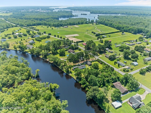 6715 Clarks Neck Rd, Washington, NC 27889 - drone / aerial view of a large body of water and a forest
