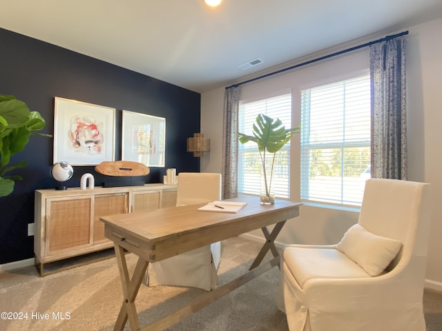 5191 Meagan Ln NE, Winnabow, NC 28479 - office area featuring light carpet and baseboards