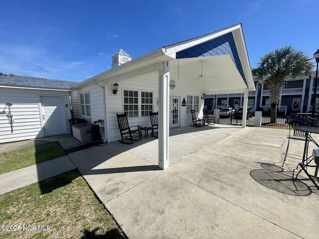 3 Sloop St, Swansboro, NC 28584 - rear view of property with a patio
