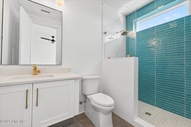 47 Grande View Dr, Ocean Isle Beach, NC 28469 - bathroom featuring vanity and walk in shower
