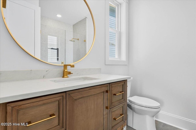 47 Grande View Dr, Ocean Isle Beach, NC 28469 - full bath with vanity, plenty of natural light, and tiled shower