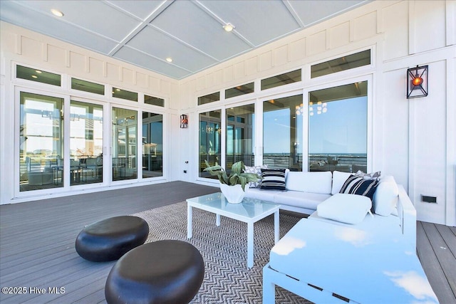 47 Grande View Dr, Ocean Isle Beach, NC 28469 - view of patio / terrace with an outdoor hangout area and a wooden deck