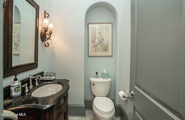 6601 Annesbrook Pl, Ocean Isle Beach, NC 28469 - half bath featuring vanity and tile patterned floors