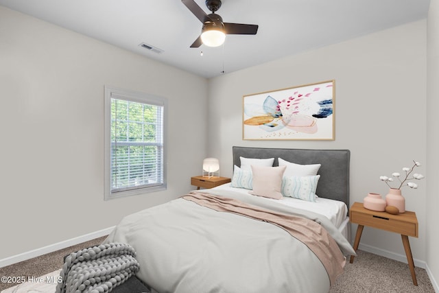 117 S 8th St, Wilmington, NC 28401 - bedroom with carpet floors and a ceiling fan