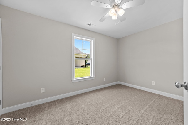 92 Hampton Way, Snow Hill, NC 28580 - spare room with carpet floors and ceiling fan