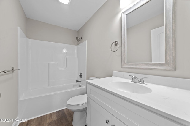 92 Hampton Way, Snow Hill, NC 28580 - full bathroom with vanity, wood finished floors, and shower / washtub combination