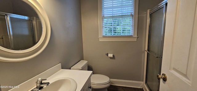 907 Raleigh Rd, Clinton, NC 28328 - bathroom with a shower with door and vanity