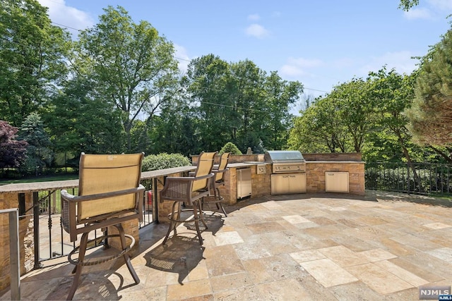 view of patio / terrace featuring area for grilling