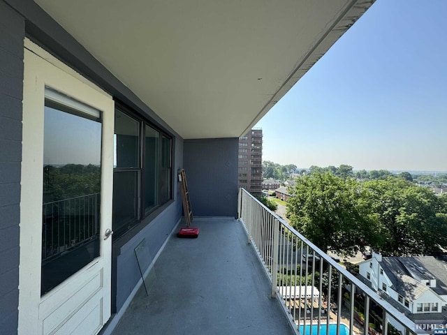 view of balcony