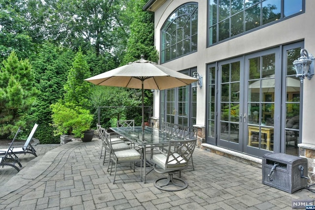 view of patio / terrace with french doors