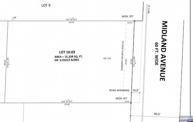 216 E Midland Ave, Paramus NJ, 07652 land for sale