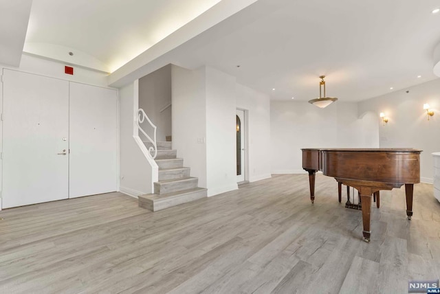 interior space featuring light hardwood / wood-style flooring