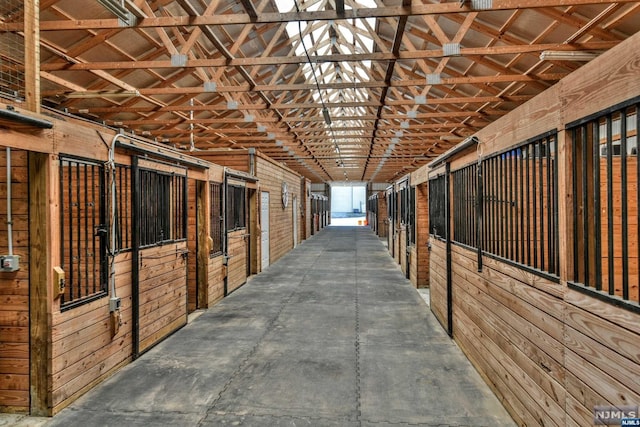 view of horse barn