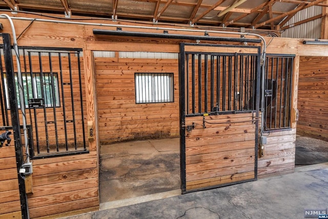 view of horse barn