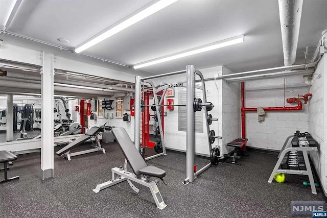 view of exercise room