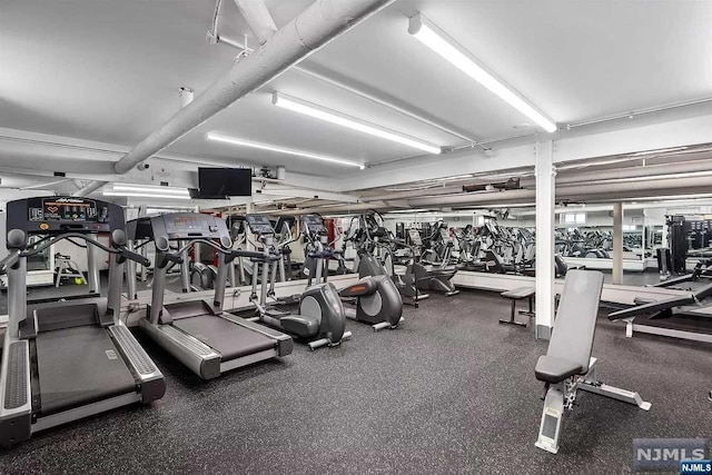 view of workout area