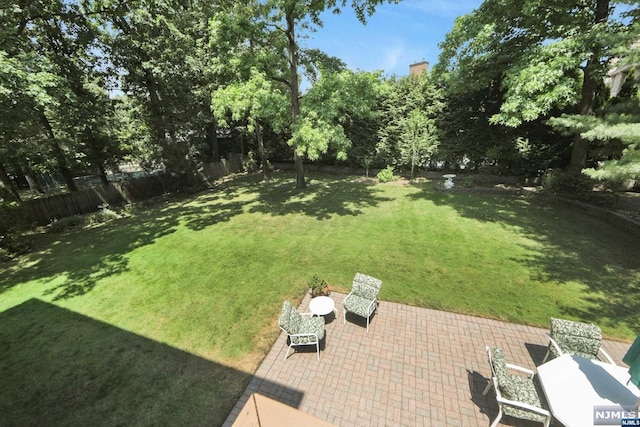 view of yard featuring a patio area