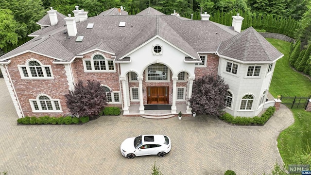 view of french provincial home