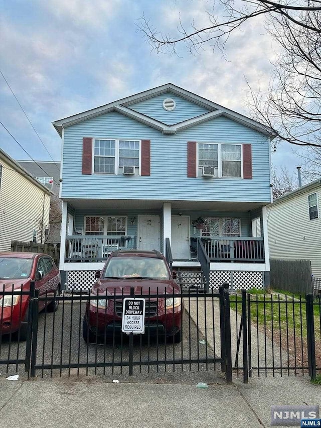 view of front of house featuring a porch