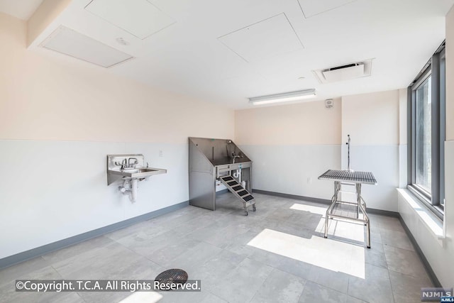 miscellaneous room featuring sink