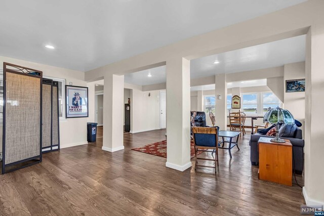 interior space featuring hardwood / wood-style flooring