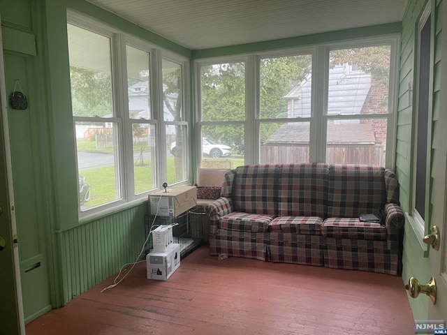 view of sunroom