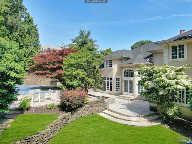 exterior space with a patio