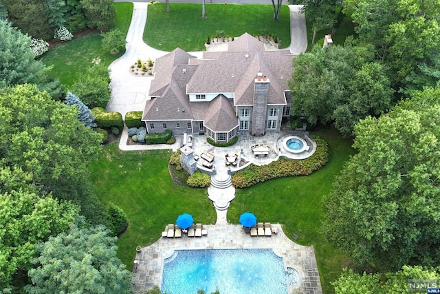 birds eye view of property