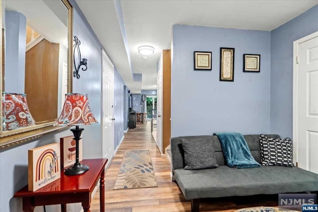 hall featuring hardwood / wood-style flooring