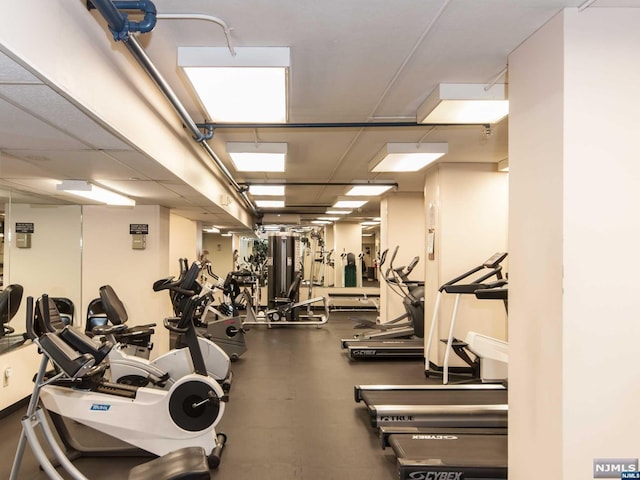 view of exercise room