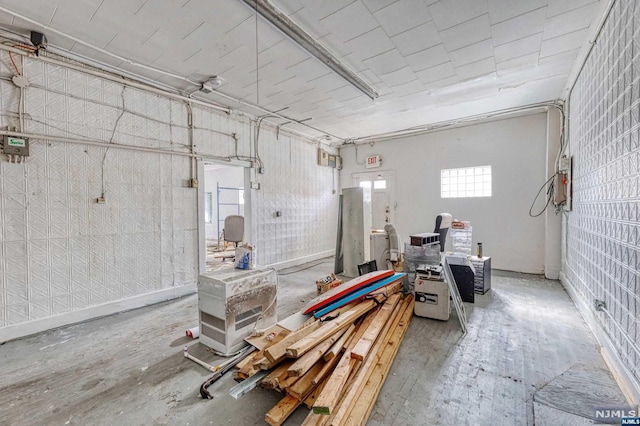 basement with a wealth of natural light