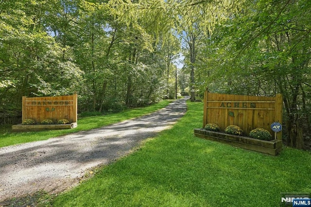 view of road