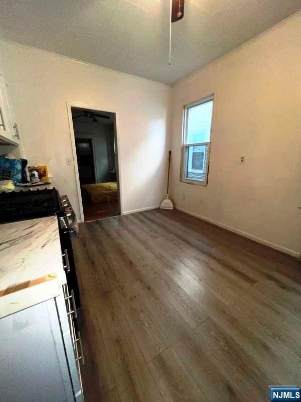 interior space featuring dark hardwood / wood-style flooring