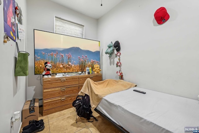 view of tiled bedroom