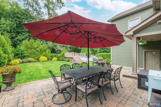 view of patio / terrace with grilling area