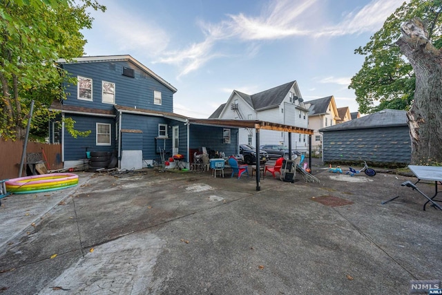 view of back of property