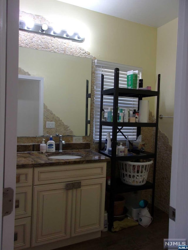 bathroom with vanity