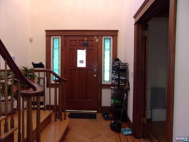 foyer entrance with stairs