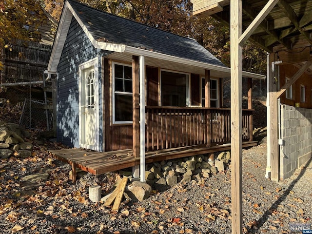 view of outbuilding