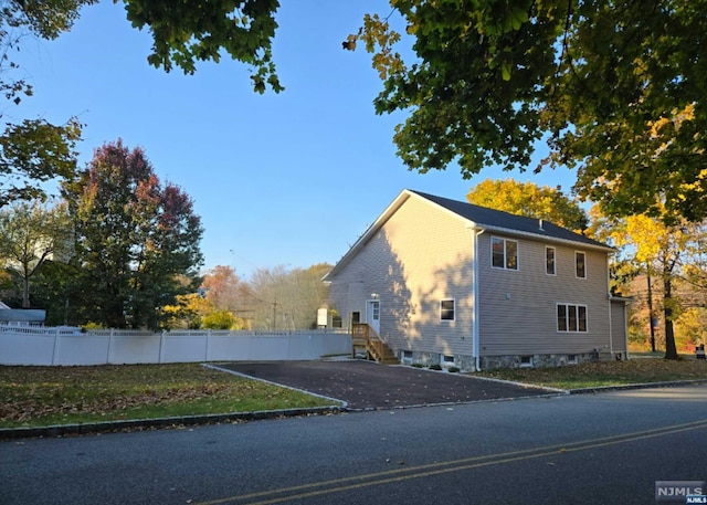 view of side of property