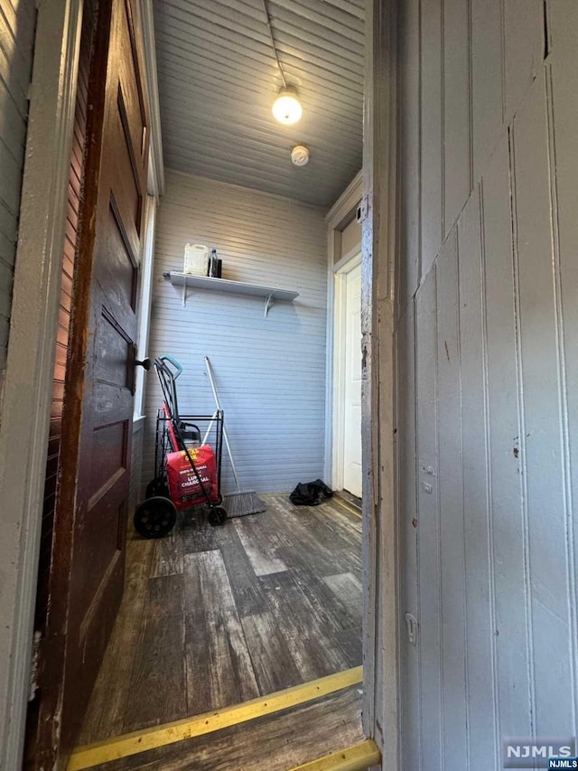 interior space featuring hardwood / wood-style flooring