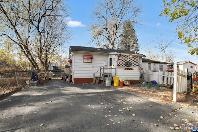 view of rear view of property