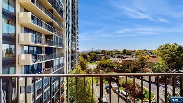 view of balcony