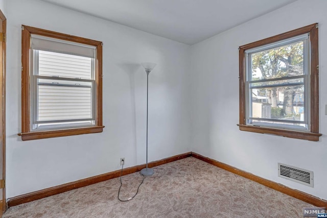 view of carpeted empty room