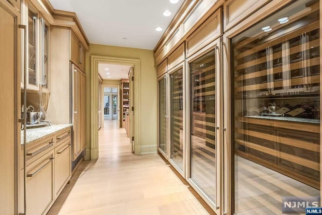 interior space featuring light hardwood / wood-style floors