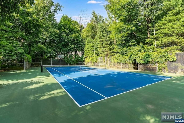 view of tennis court