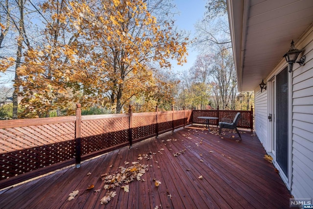 view of deck