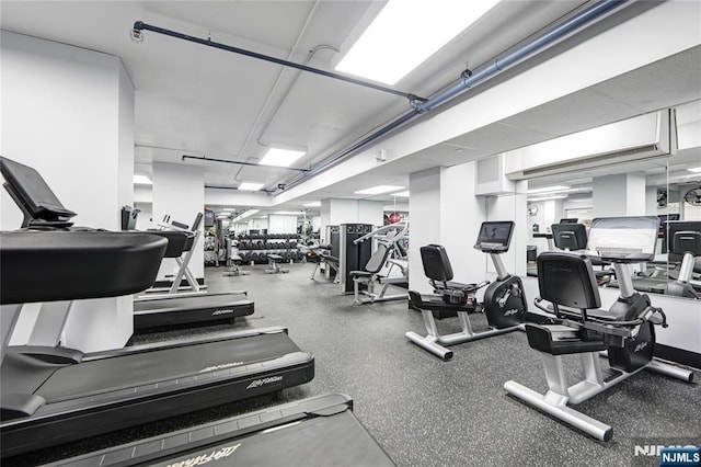 view of exercise room