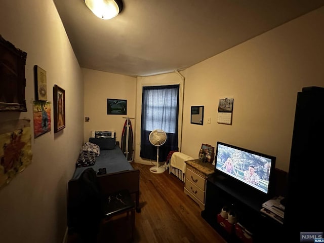 interior space featuring dark hardwood / wood-style floors